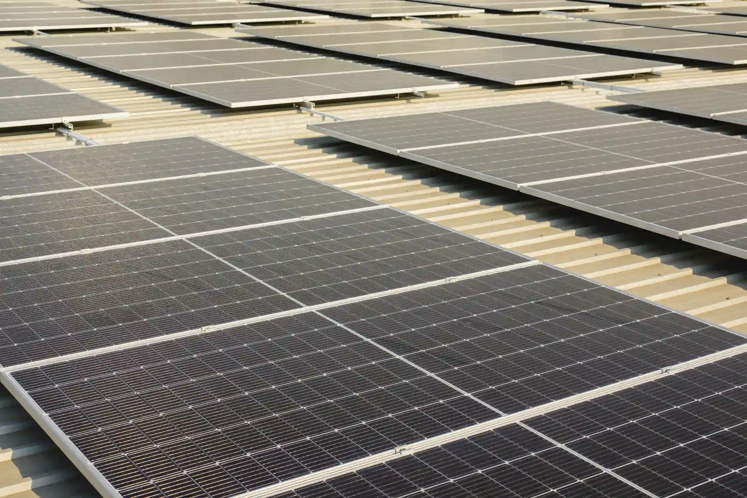 Large-scale solar panel array generating clean energy for commercial properties in Cawarral.